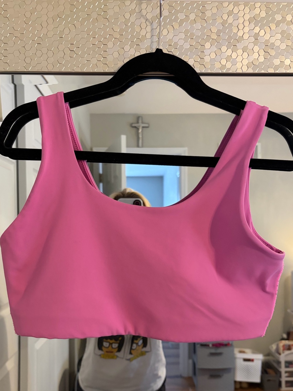 Nike Pink Scoop-Neck Sports Bra